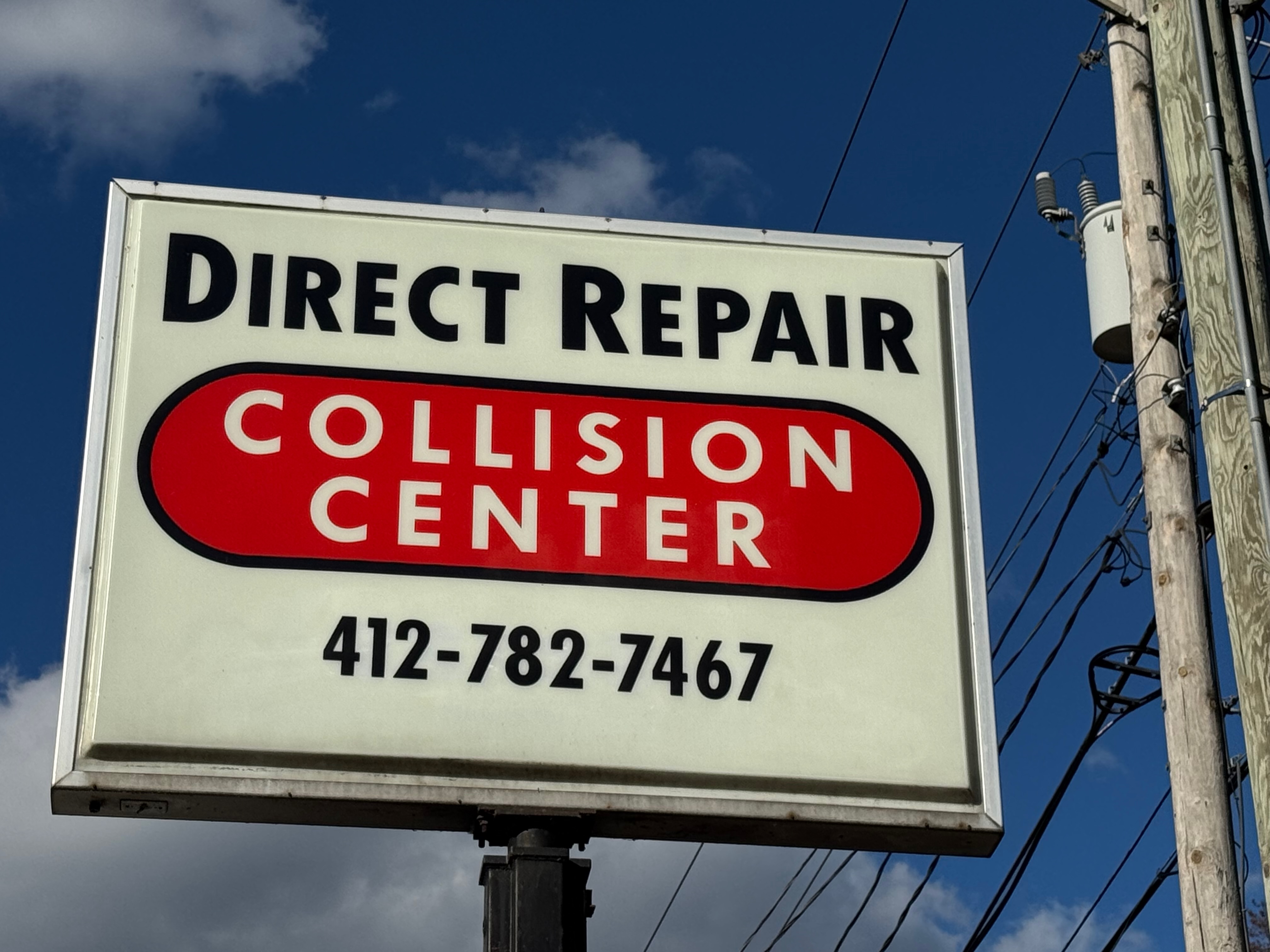 Direct Repair Collision Center Sign
